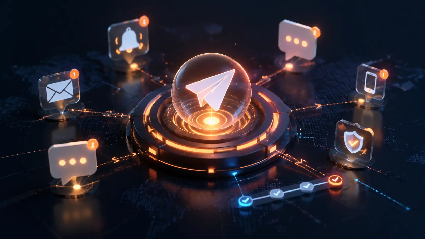 Telegram Bildirim Botu anlık bildirim ağı görseli